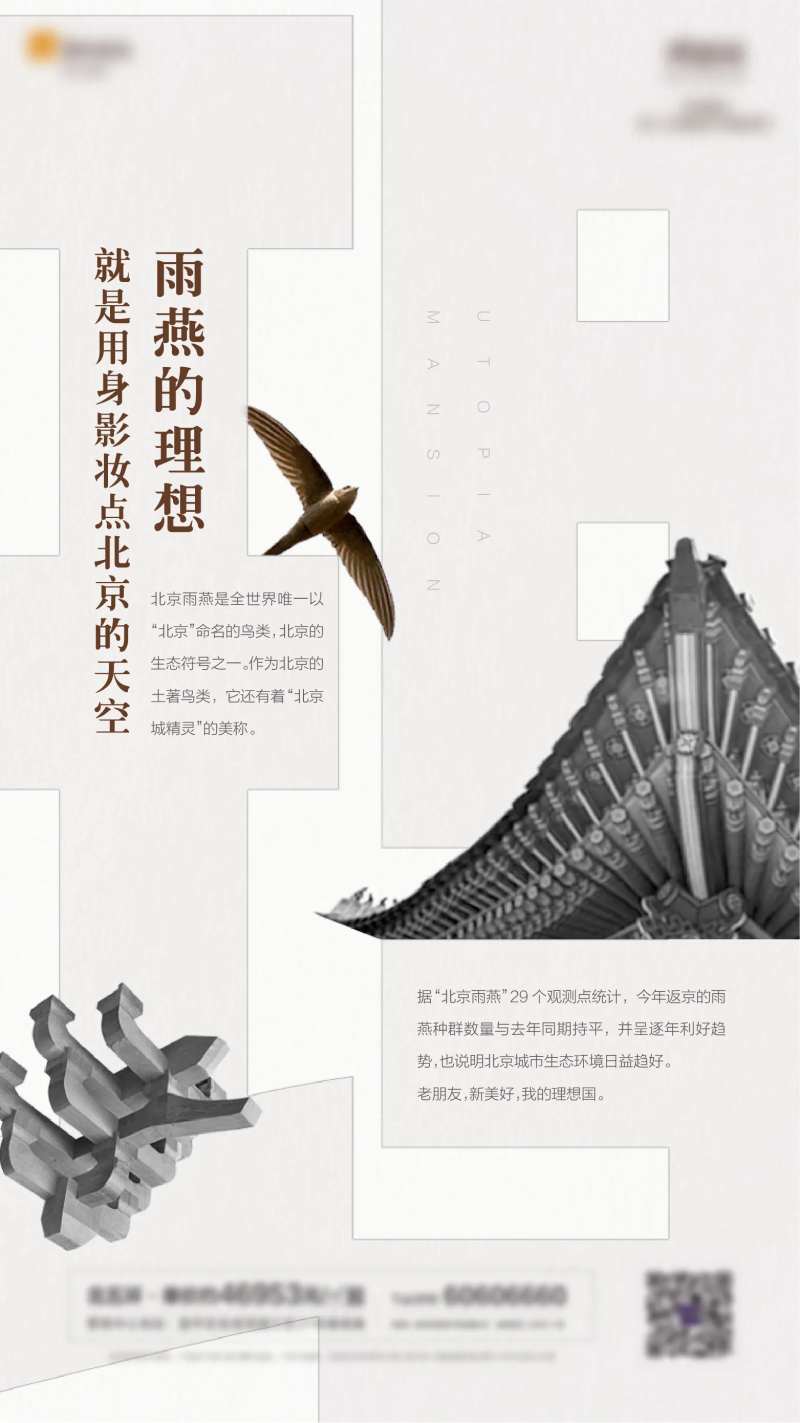 业主关怀黑白地产海报-采灵感-cailinggan.com