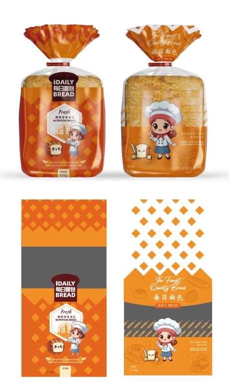 面包包装透明袋设计-采灵感-https://www.cailinggan.com/