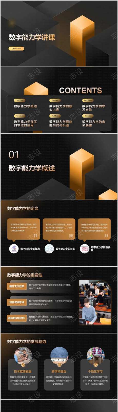 大气黑金色数字能力学讲课ppt-采灵感-https://www.cailinggan.com/