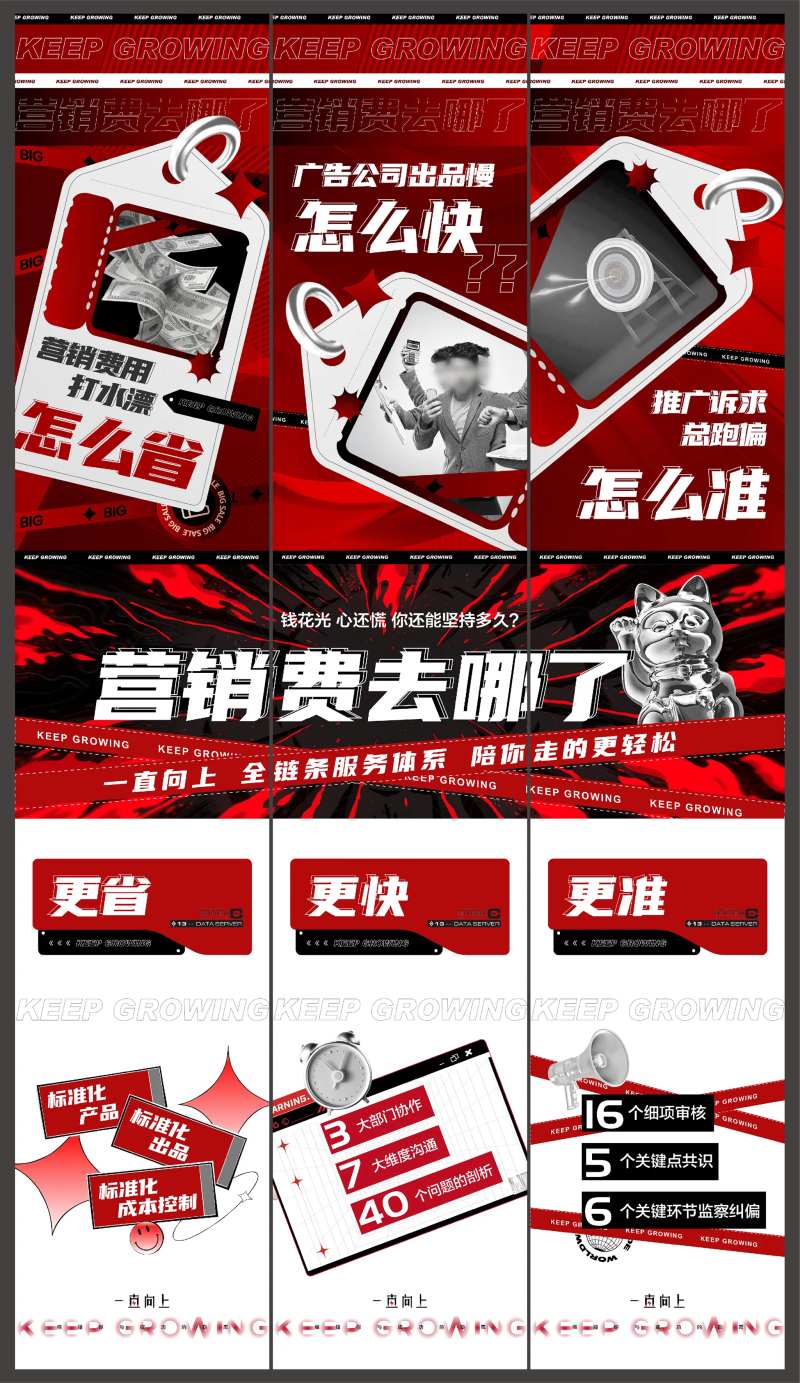 营销热销三宫格长图海报                                                                                                                                                                                             -采灵感-cailinggan.com