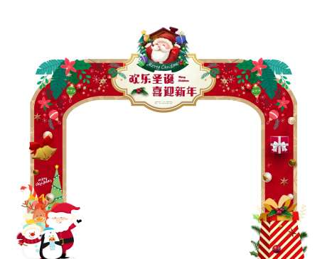 圣诞门头包装                                                                                                                                                                                                  -采灵感-https://www.cailinggan.com/