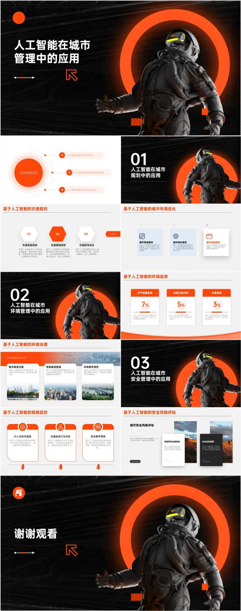 人工智能在城市管理中的应用PPT-采灵感-cailinggan.com