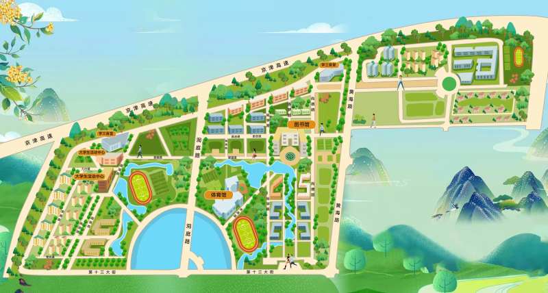 手绘地图-采灵感-cailinggan.com