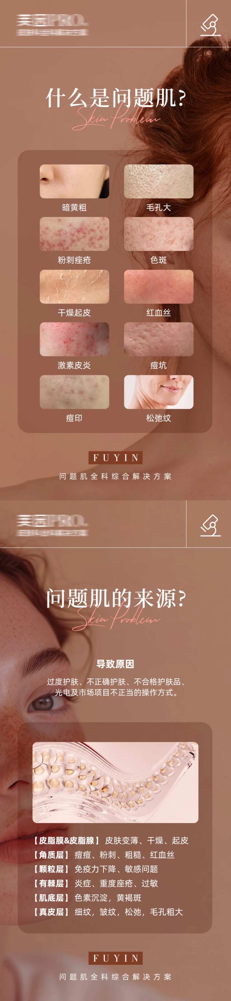 医美问题肌肤科普海报-采灵感-cailinggan.com