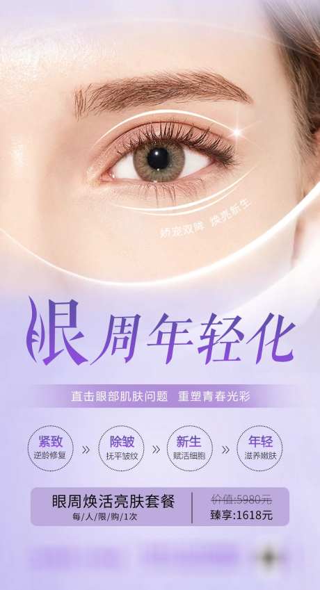 眼周年轻化抗衰海报-采灵感-https://www.cailinggan.com/