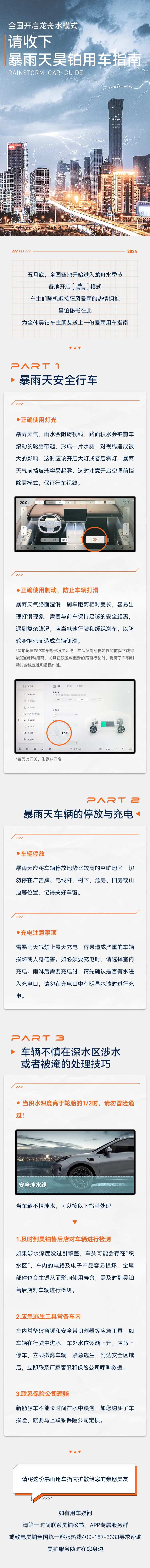 暴雨用车指南长图海报-采灵感-cailinggan.com