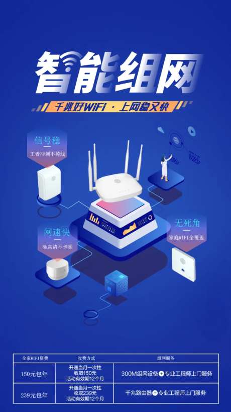 通信资费科技海报-采灵感-https://www.cailinggan.com/