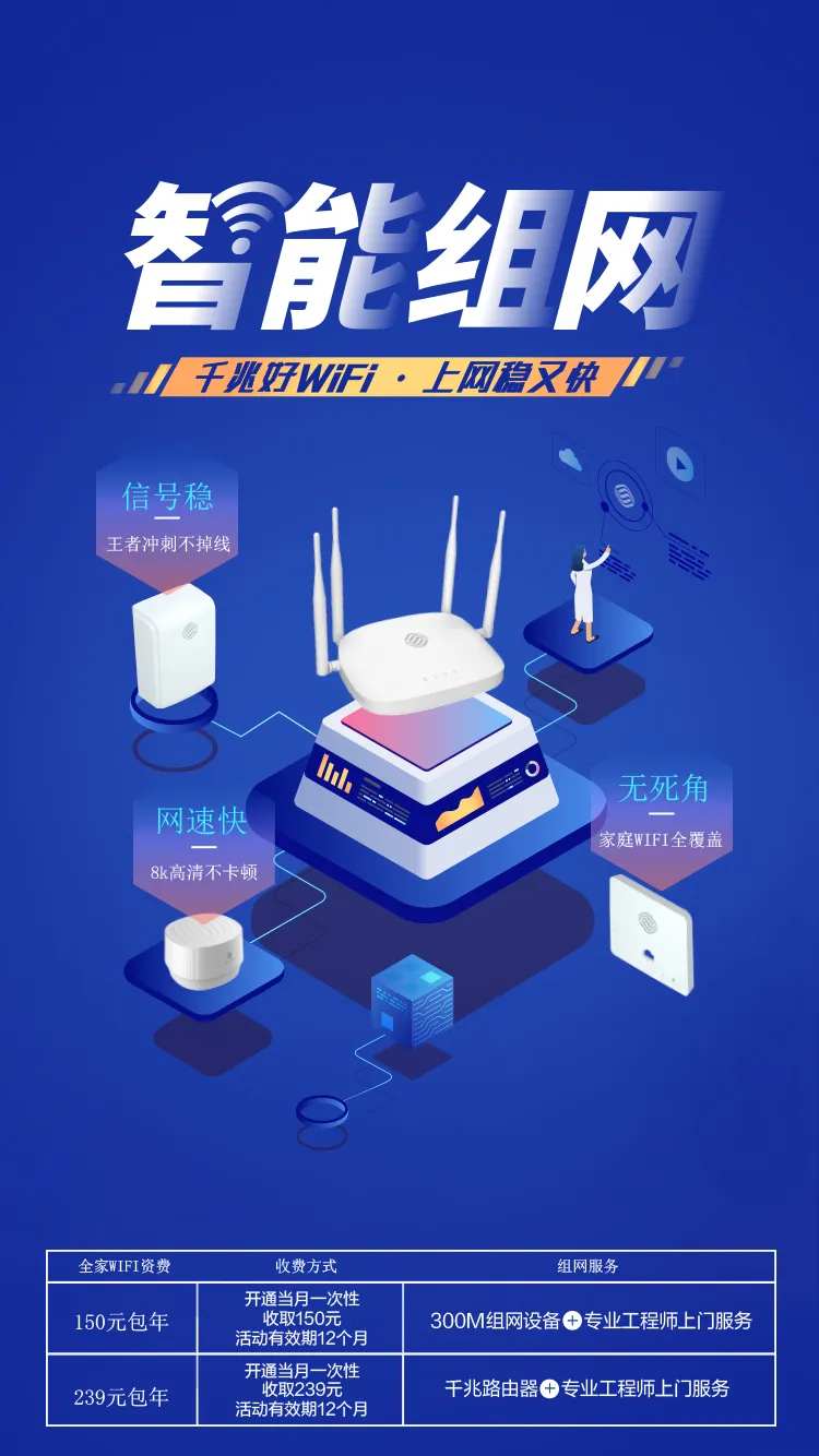 通信资费科技海报-采灵感-cailinggan.com
