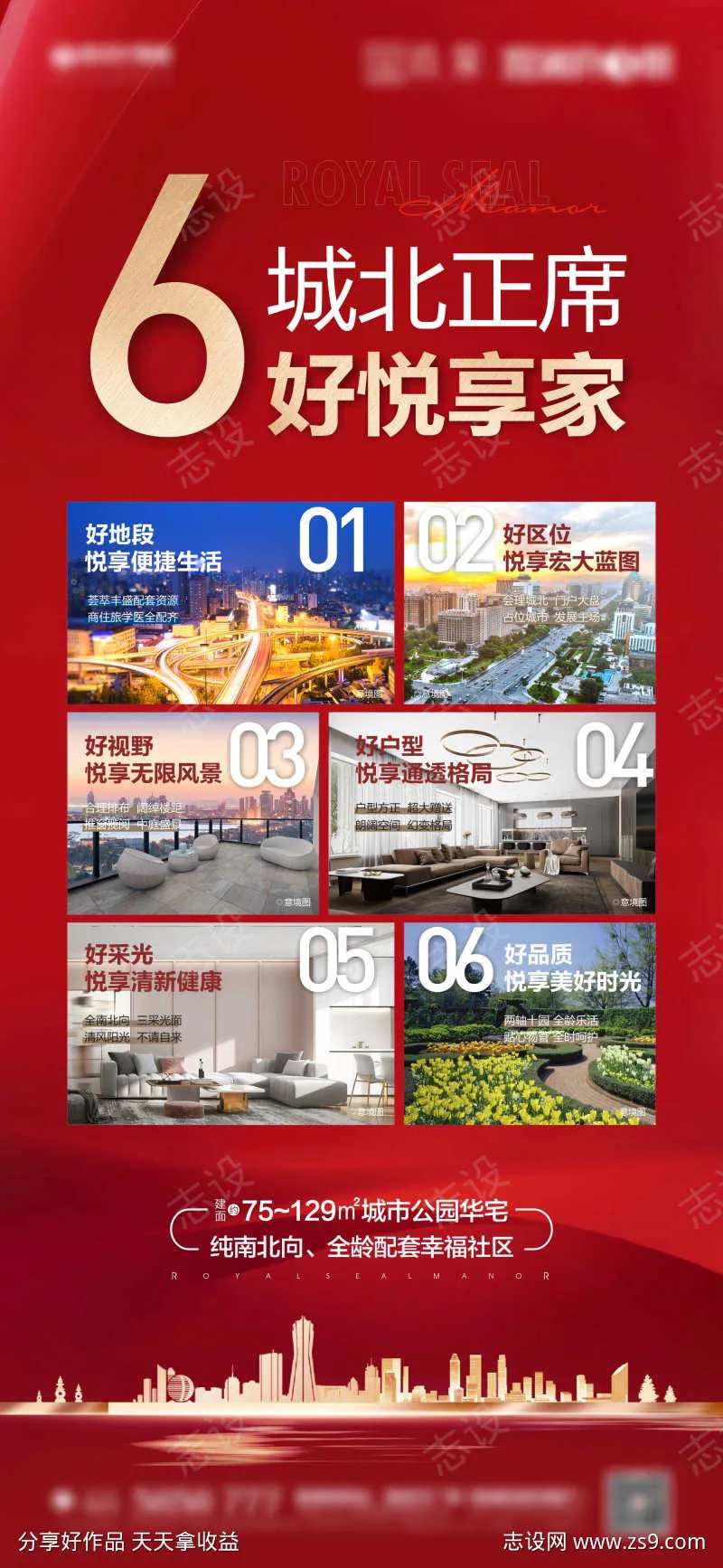 地产6大理由价值点海报-采灵感-cailinggan.com