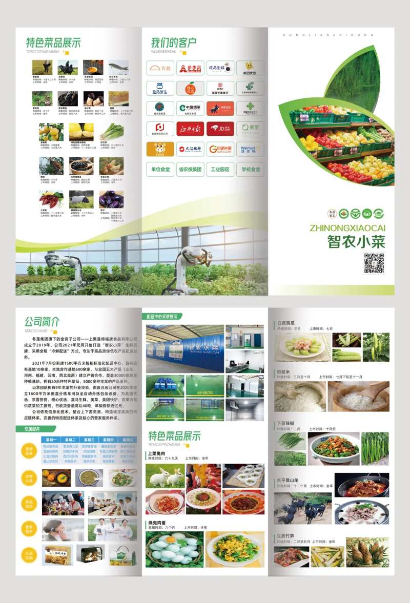 生鲜配送企业简介折页-采灵感-cailinggan.com