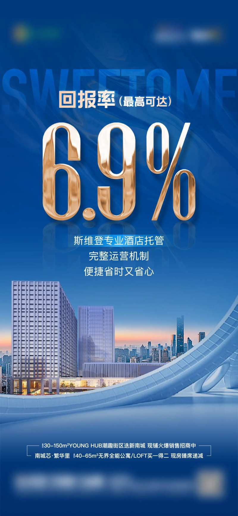 地产酒店托管回报率单图-采灵感-cailinggan.com