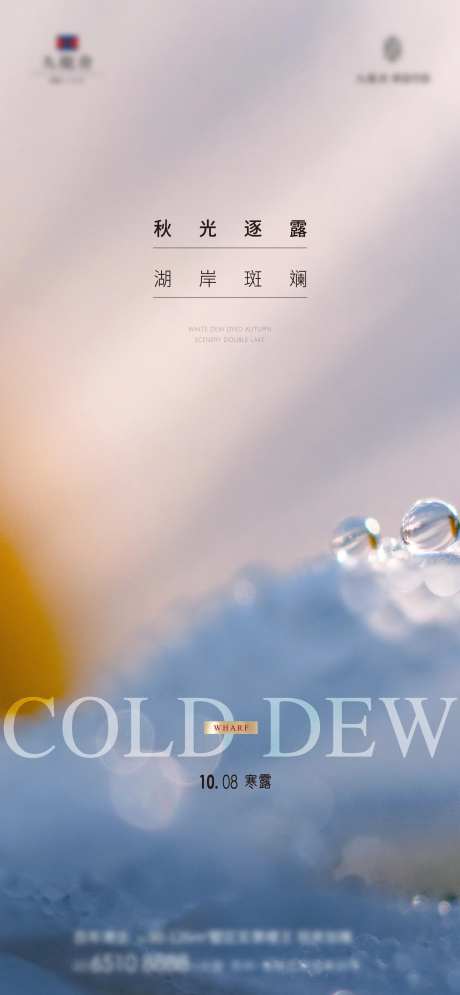 地产寒露节气海报-采灵感-https://www.cailinggan.com/