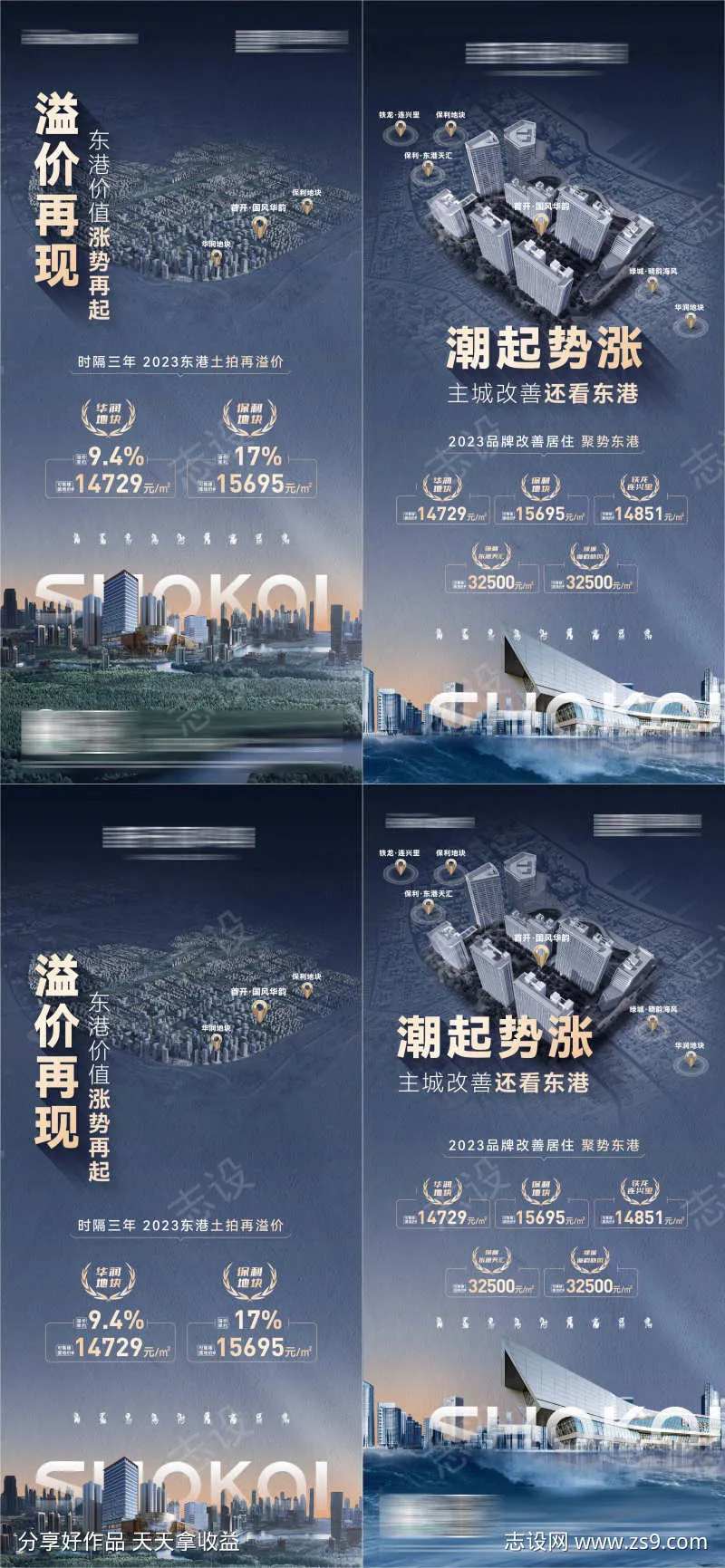房地产区域价值黄金地段区位宣传海报                                                                                                                                                                                       -采灵感-cailinggan.com