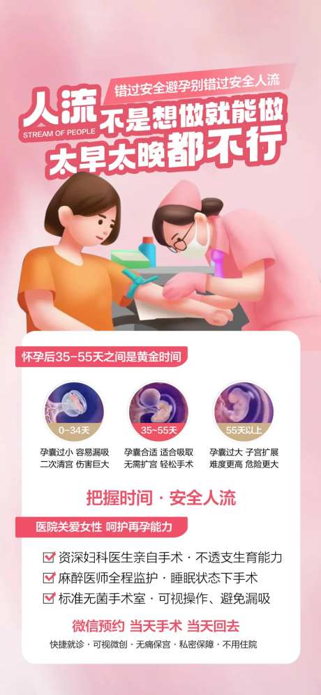 无痛人流海报-采灵感-https://www.cailinggan.com/