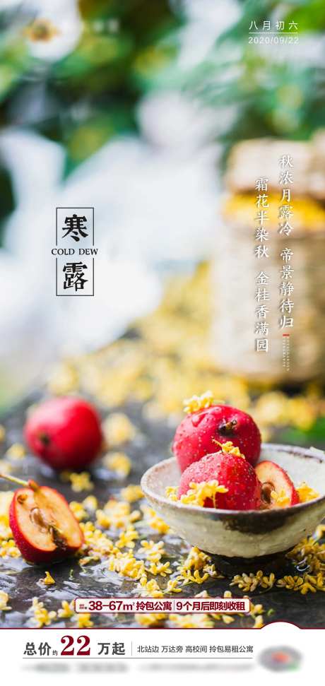 地产寒露节气海报-采灵感-https://www.cailinggan.com/