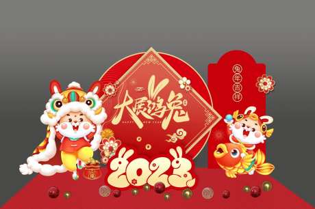新年美陈小景-采灵感-https://www.cailinggan.com/