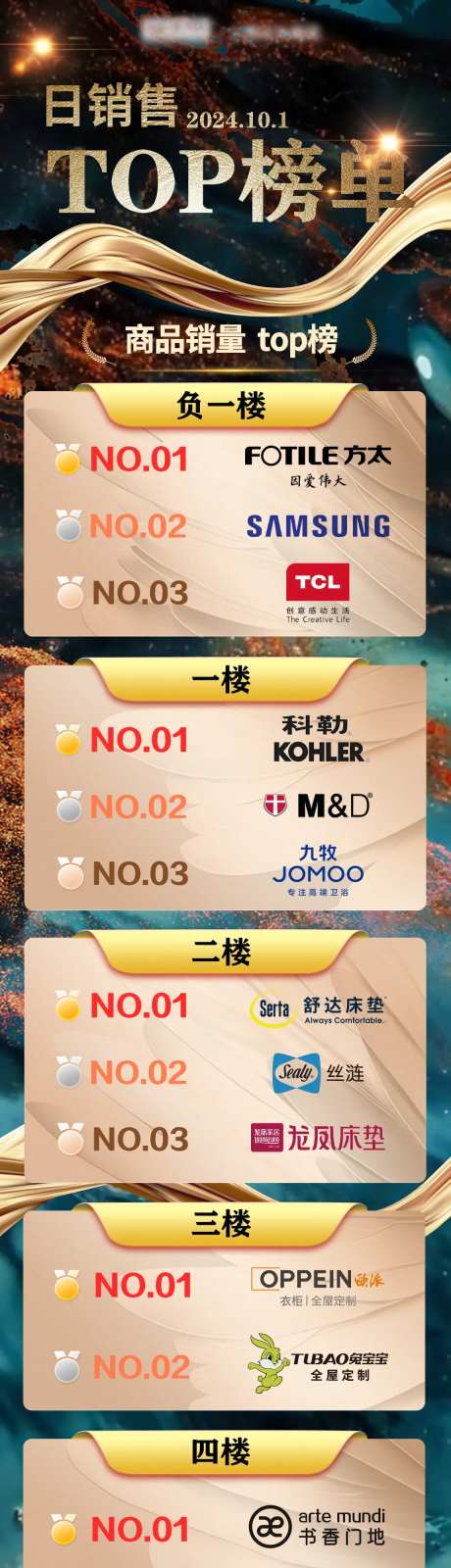 日销TOP售排行榜长图海报-采灵感-https://www.cailinggan.com/