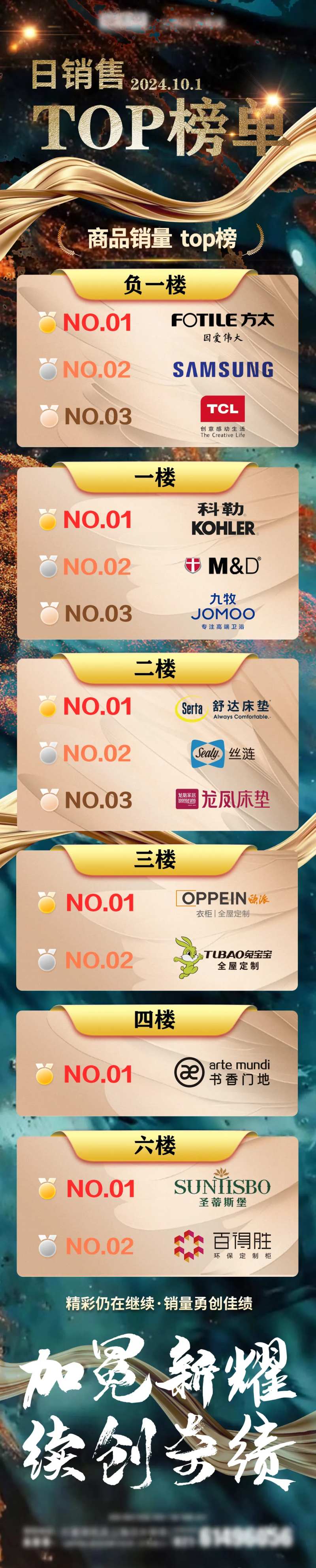 日销TOP售排行榜长图海报-采灵感-cailinggan.com