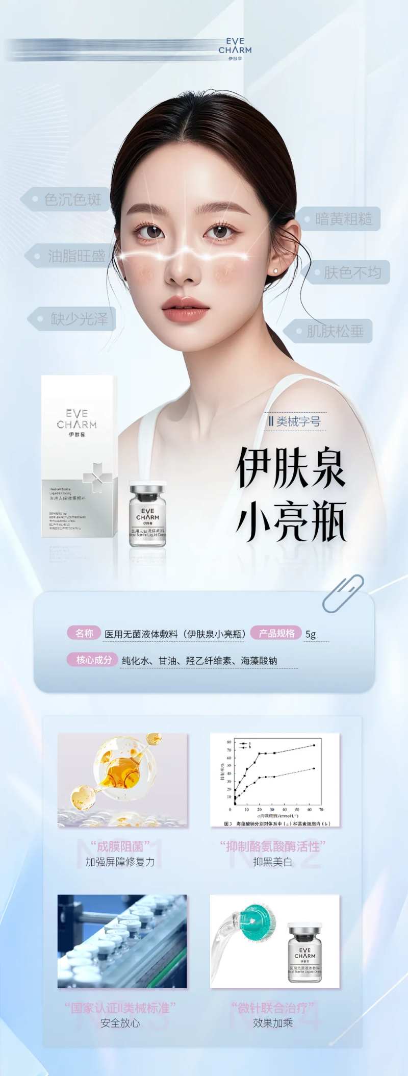 伊肤泉小亮瓶海报-采灵感-cailinggan.com