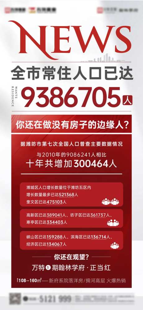 地产人口大字报海报                                                                                                                                                                                               -采灵感-https://www.cailinggan.com/