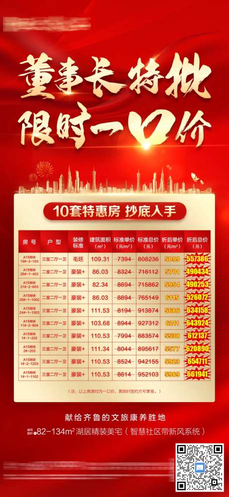 董事长特批房源海报-采灵感-https://www.cailinggan.com/