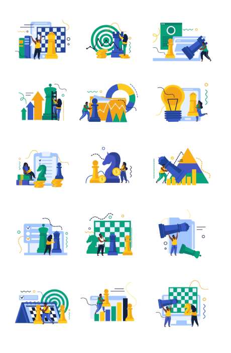 矢量团队协作插画系列-采灵感-https://www.cailinggan.com/