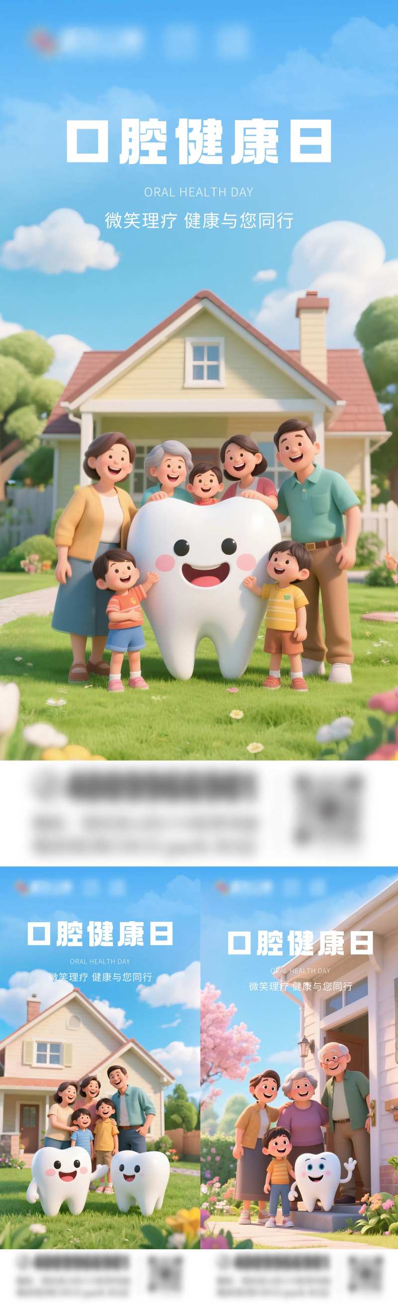 口腔健康日海报-采灵感-cailinggan.com