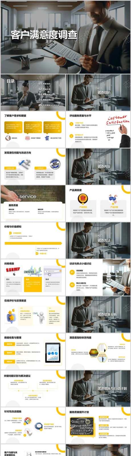 客户满意度调查PPT-采灵感-https://www.cailinggan.com/
