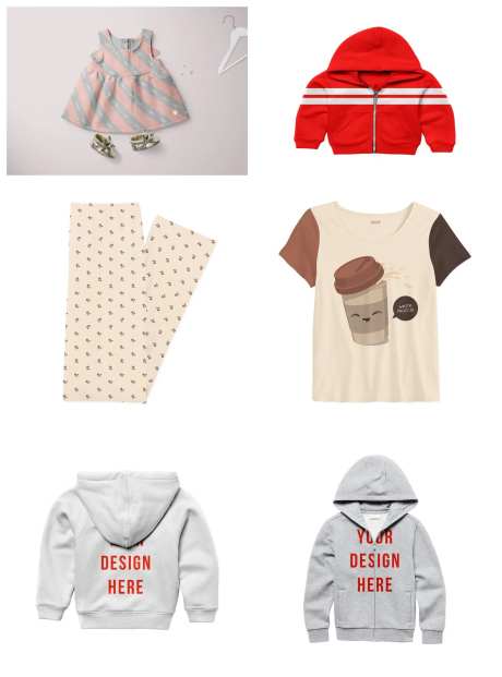 童装服饰短连衣裙袖简约样机-采灵感-https://www.cailinggan.com/