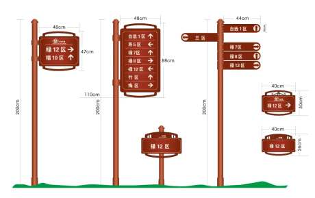 地产导视导向牌-采灵感-https://www.cailinggan.com/