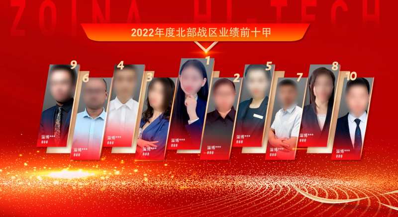 榜样人物业绩排行海报-采灵感-cailinggan.com