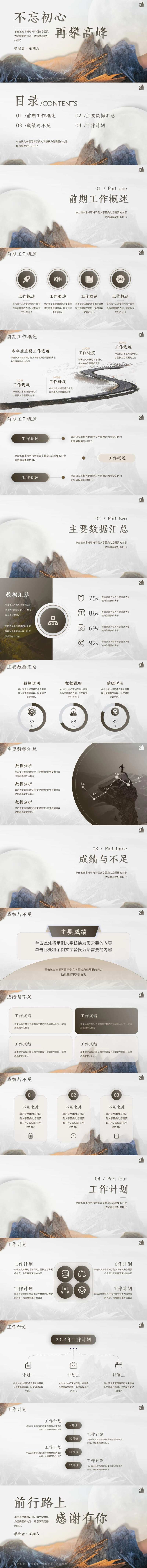 高级大气年终工作总结计划汇报PPT-采灵感-cailinggan.com