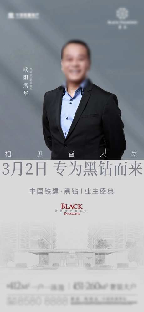 地产高端人物志代言刷屏海报-采灵感-https://www.cailinggan.com/