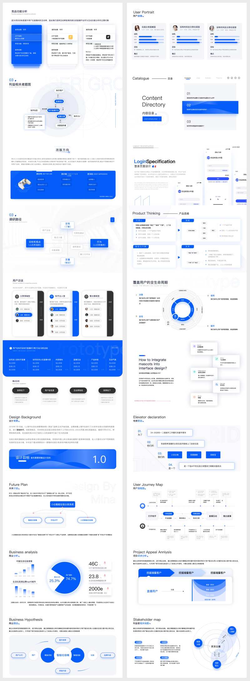 20页蓝色精选UI作品集平面设计-采灵感-cailinggan.com
