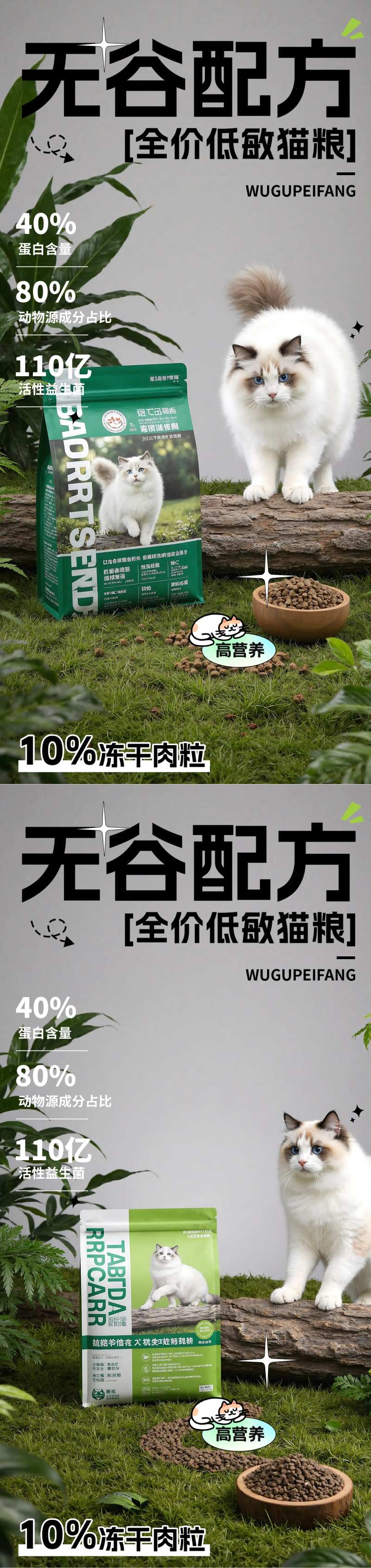 宠物猫粮海报-采灵感-cailinggan.com