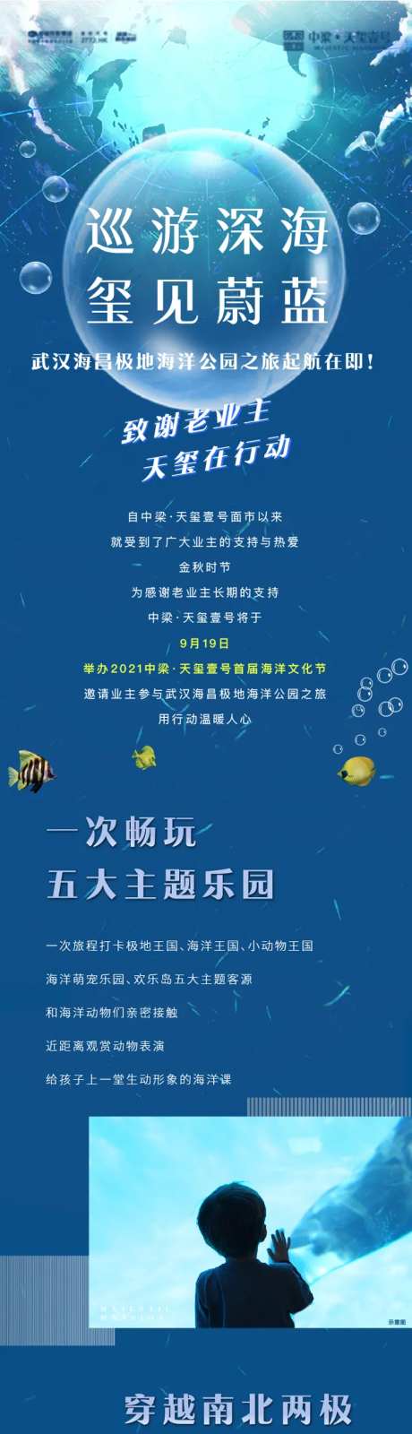 海洋馆活动极地公园长图海报-采灵感-https://www.cailinggan.com/