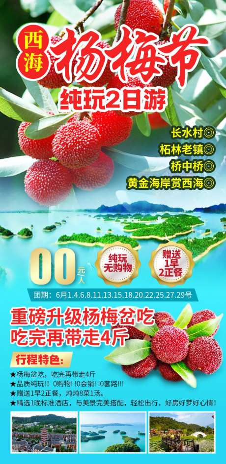 西海杨梅节纯玩2日游-采灵感-https://www.cailinggan.com/