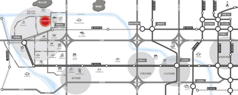 北京西部地区区位图-采灵感-cailinggan.com