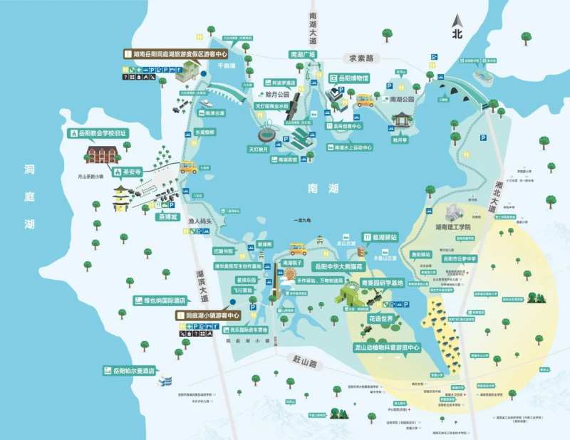 岳阳旅游地图-采灵感-cailinggan.com