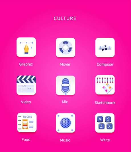 娱乐应用语音传输UI主题图标-采灵感-https://www.cailinggan.com/