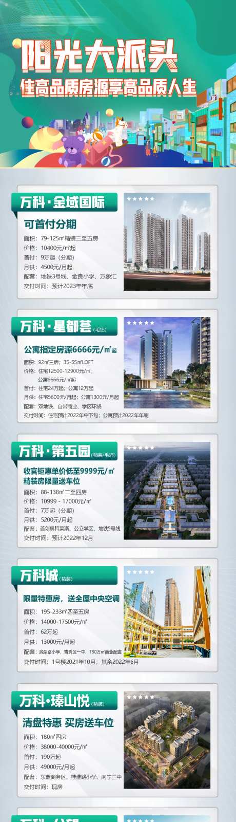 地产楼盘介绍推广长图海报-采灵感-https://www.cailinggan.com/