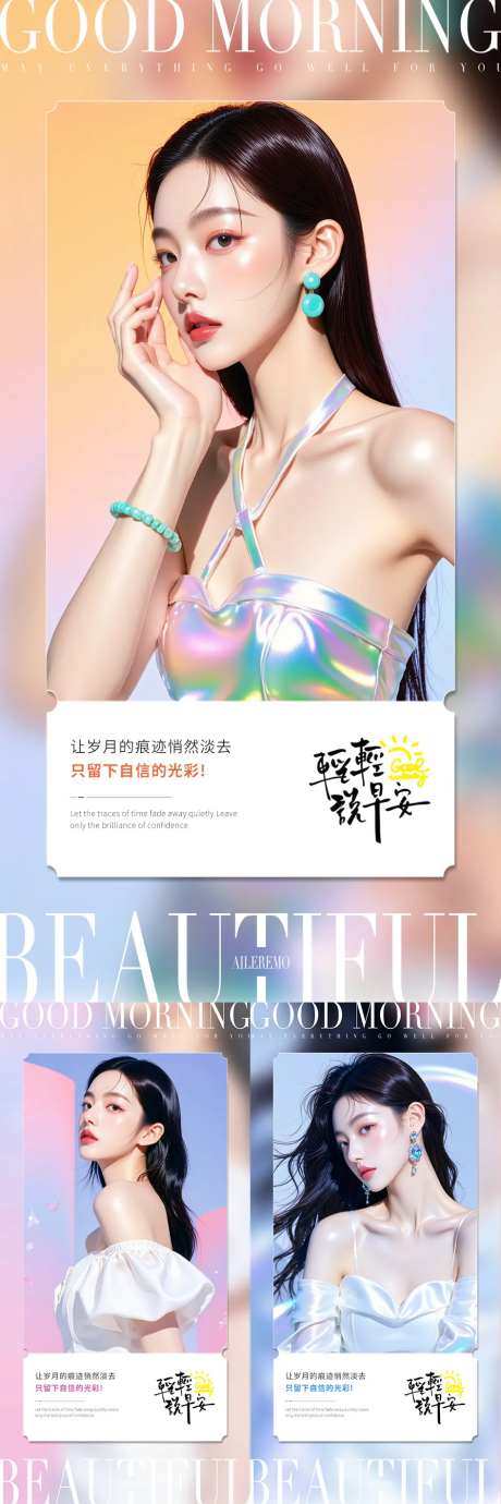 医美早安海报-采灵感-cailinggan.com