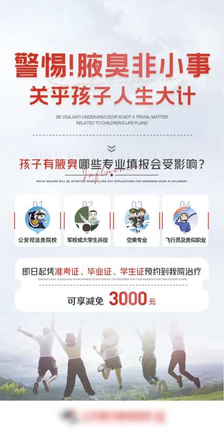医美医疗腋臭治疗海报-采灵感-https://www.cailinggan.com/