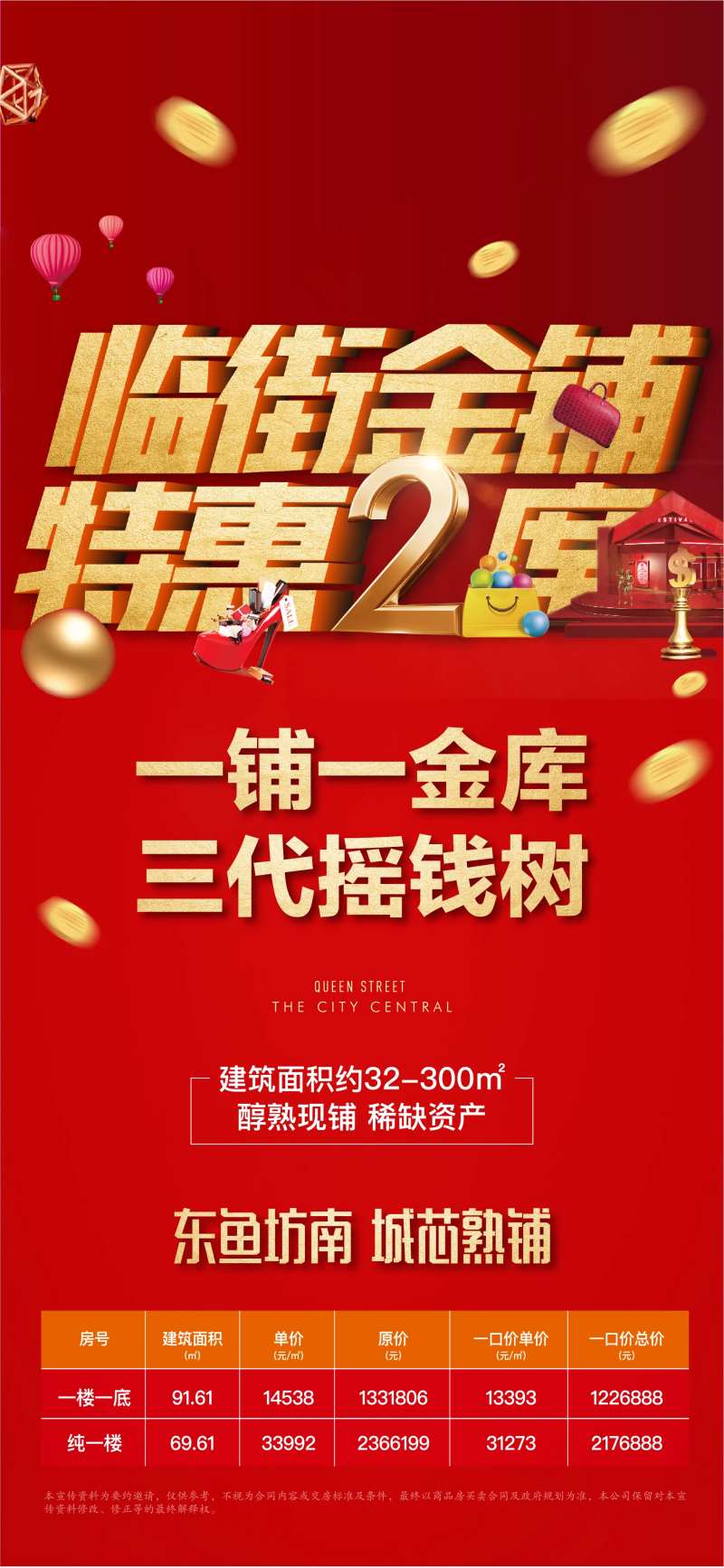 临街金铺特价房海报-采灵感-cailinggan.com