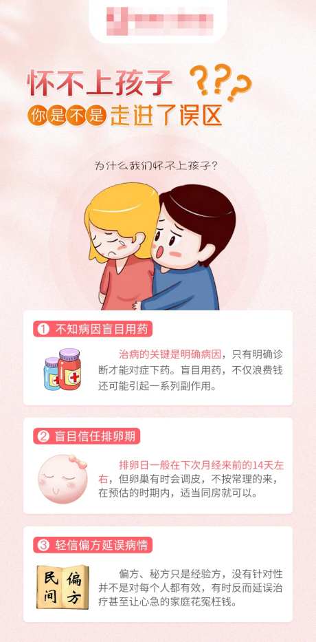  妇科医疗知识科普海报-采灵感-https://www.cailinggan.com/