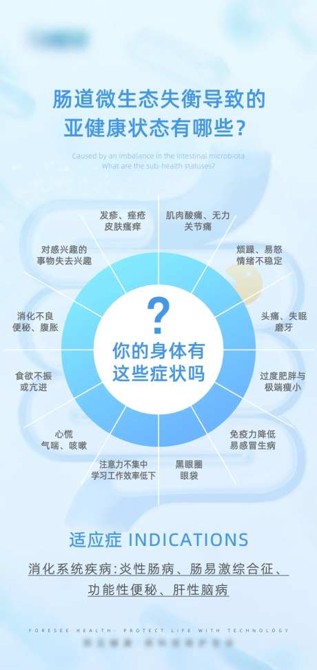 肠道微生态菌群海报-采灵感-https://www.cailinggan.com/