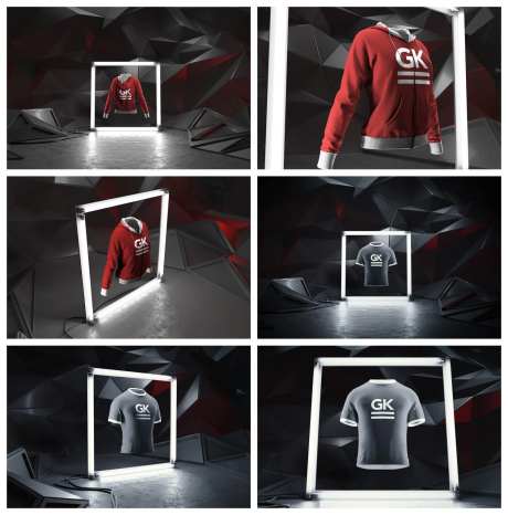 服饰短袖简约字母样机-采灵感-https://www.cailinggan.com/