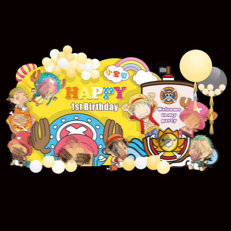 宝宝生日派对堆头美陈-采灵感-cailinggan.com