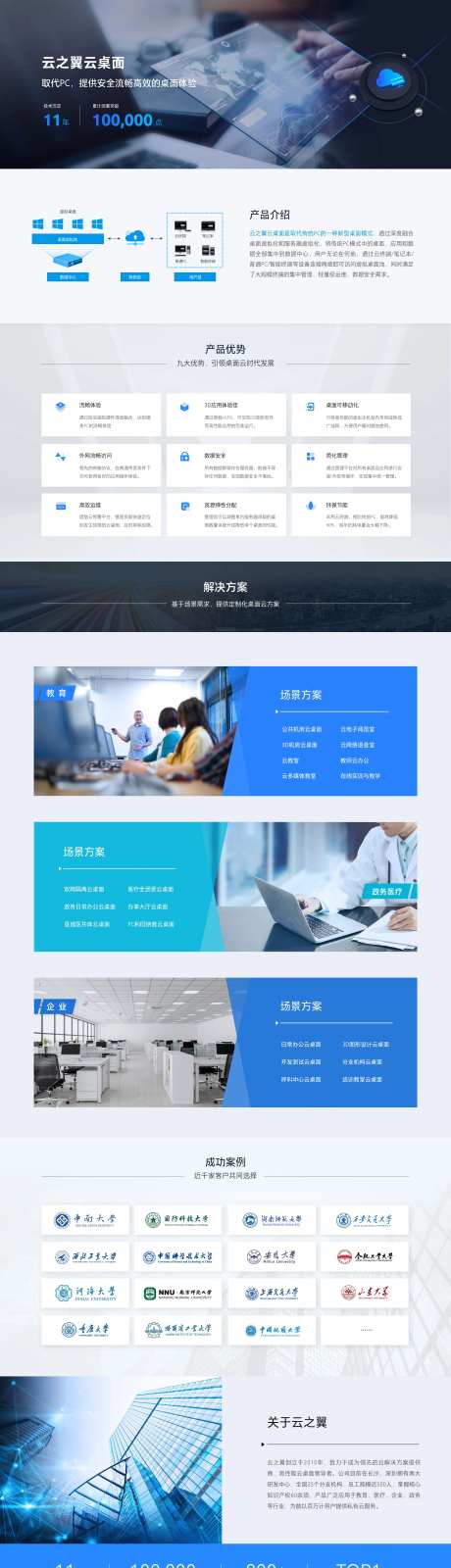 云桌面产品介绍网页设计-采灵感-https://www.cailinggan.com/