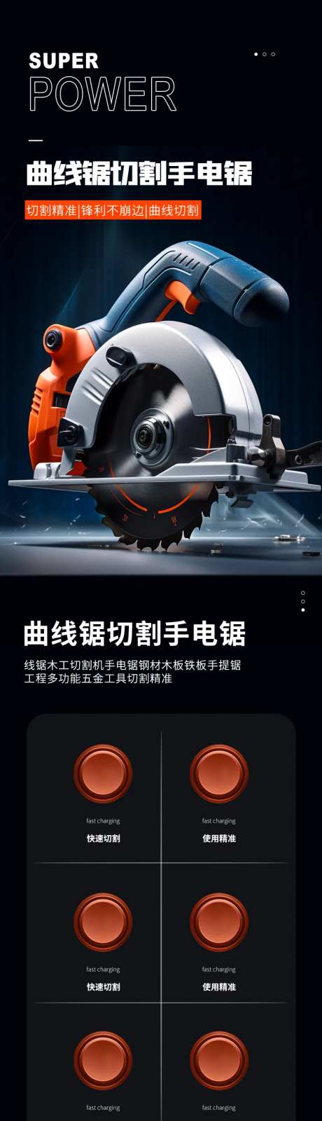 五金机械工具电锯打孔详情页-采灵感-https://www.cailinggan.com/